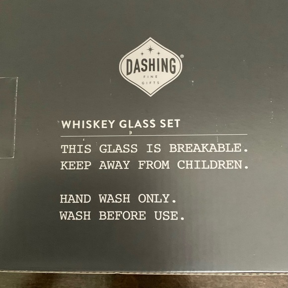 DASHING FINE GIFTS WHISKEY GLASSES AND CUBES GIFT SET. BRAND NEW IN BOX! - Picture 12 of 12